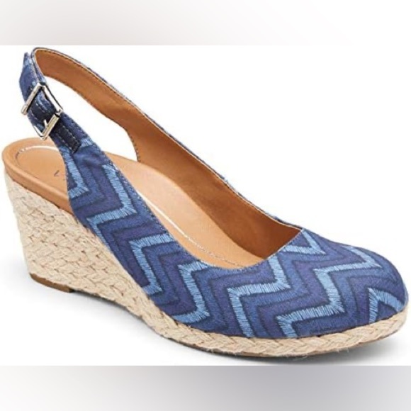 Vionic CORALINA Navy Chevron - Picture 1 of 6